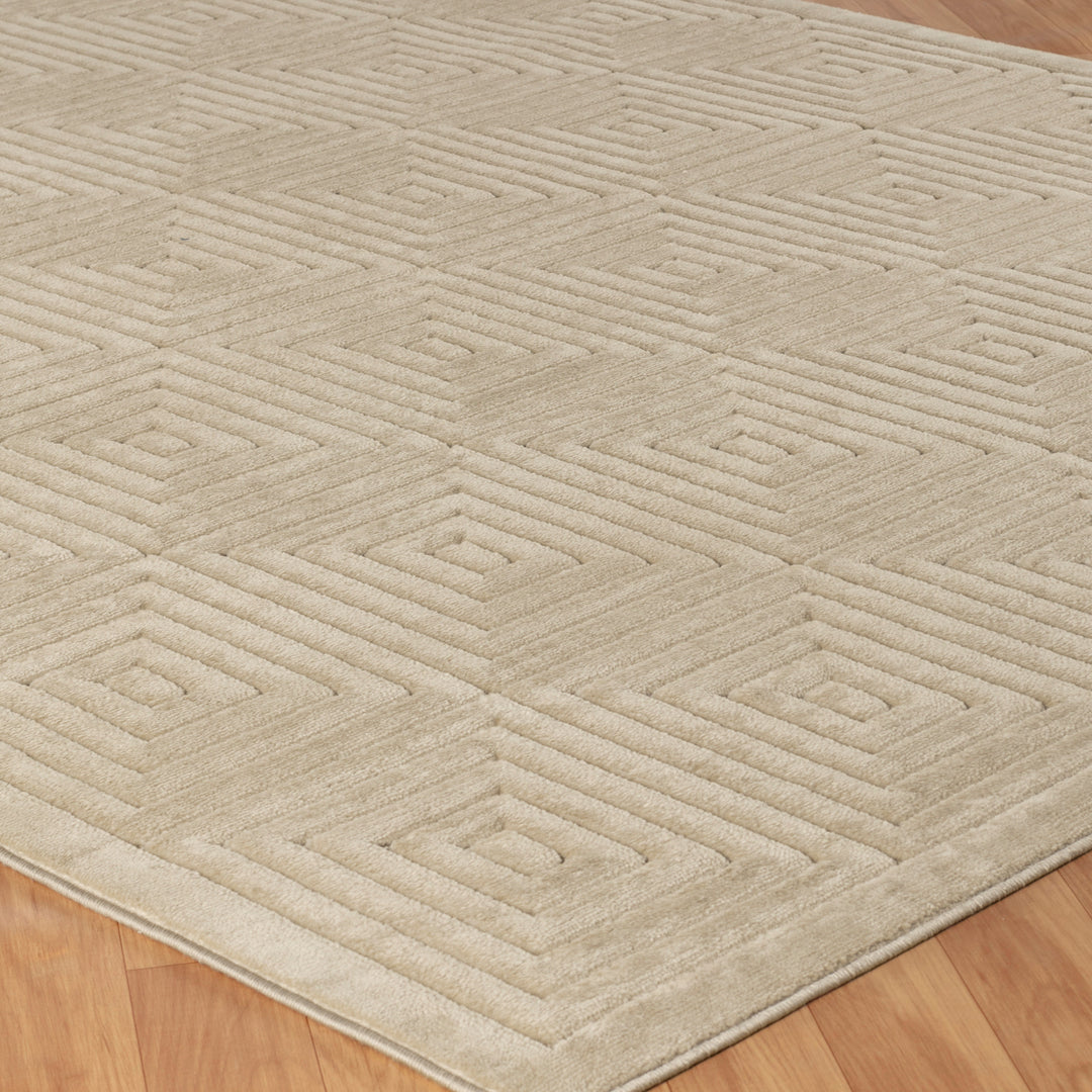 Tapis d'Intérieur/Extérieur Scandinave Moderne Beige Temara