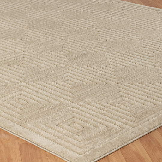 Tapis d'Intérieur/Extérieur Scandinave Moderne Beige Temara