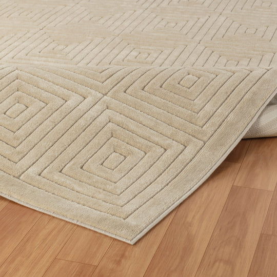 Tapis d'Intérieur/Extérieur Scandinave Moderne Beige Temara