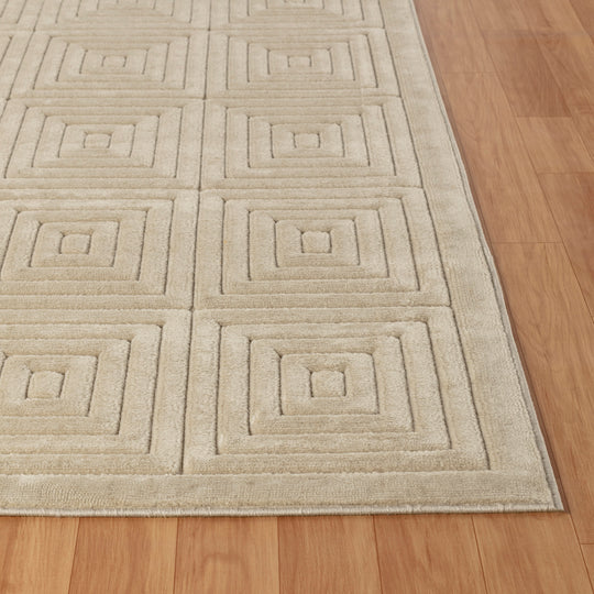 Tapis d'Intérieur/Extérieur Scandinave Moderne Beige Temara