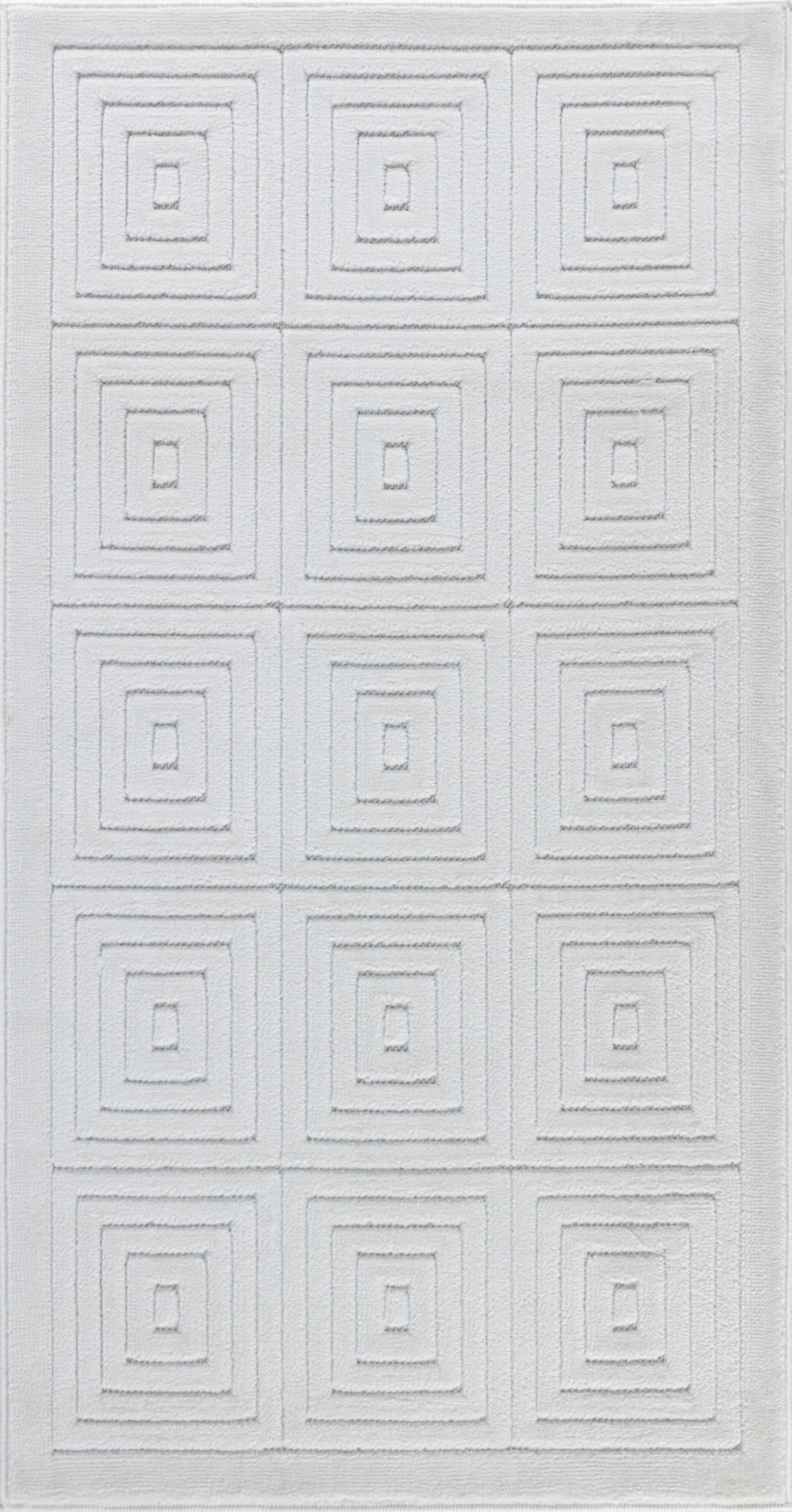 Tapis d'Intérieur/Extérieur Scandinave Moderne Blanc Temara