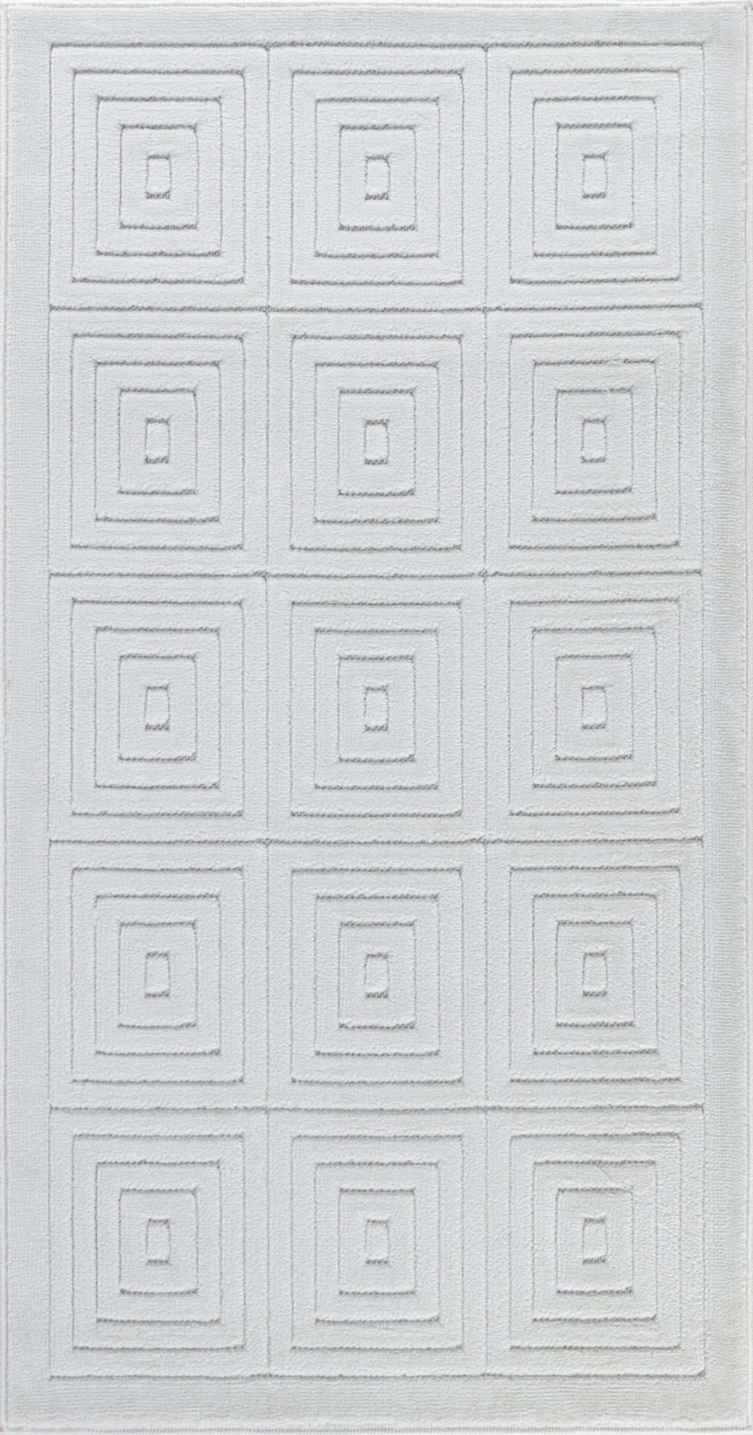 Tapis d'Intérieur/Extérieur Scandinave Moderne Blanc Temara