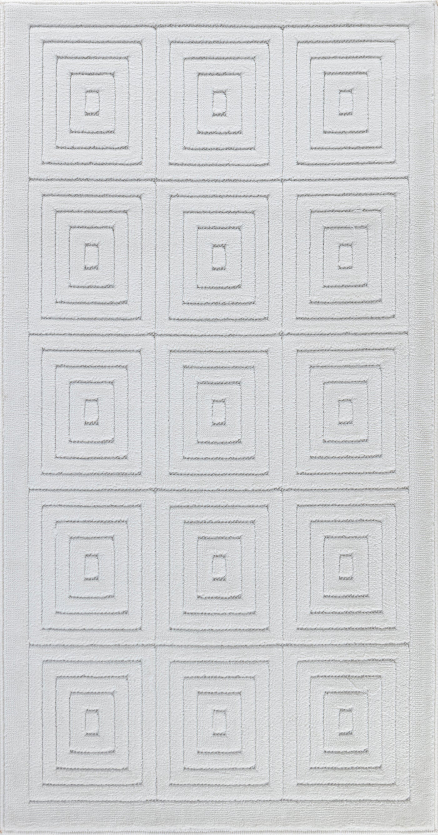 Tapis d'Intérieur/Extérieur Scandinave Moderne Blanc Temara