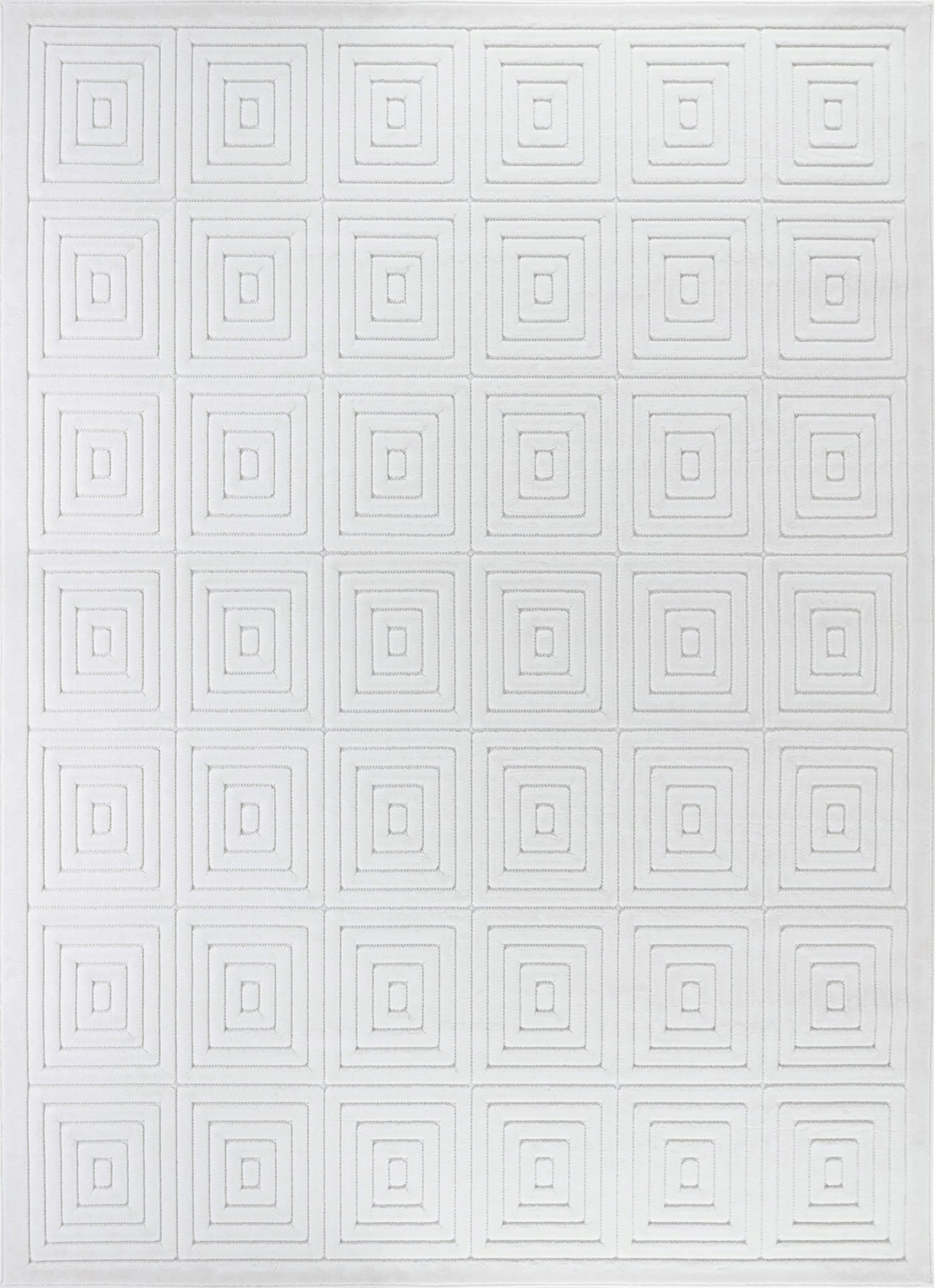 Tapis d'Intérieur/Extérieur Scandinave Moderne Blanc Temara