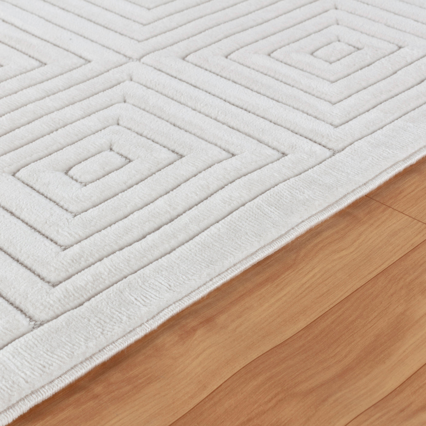 Tapis d'Intérieur/Extérieur Scandinave Moderne Blanc Temara