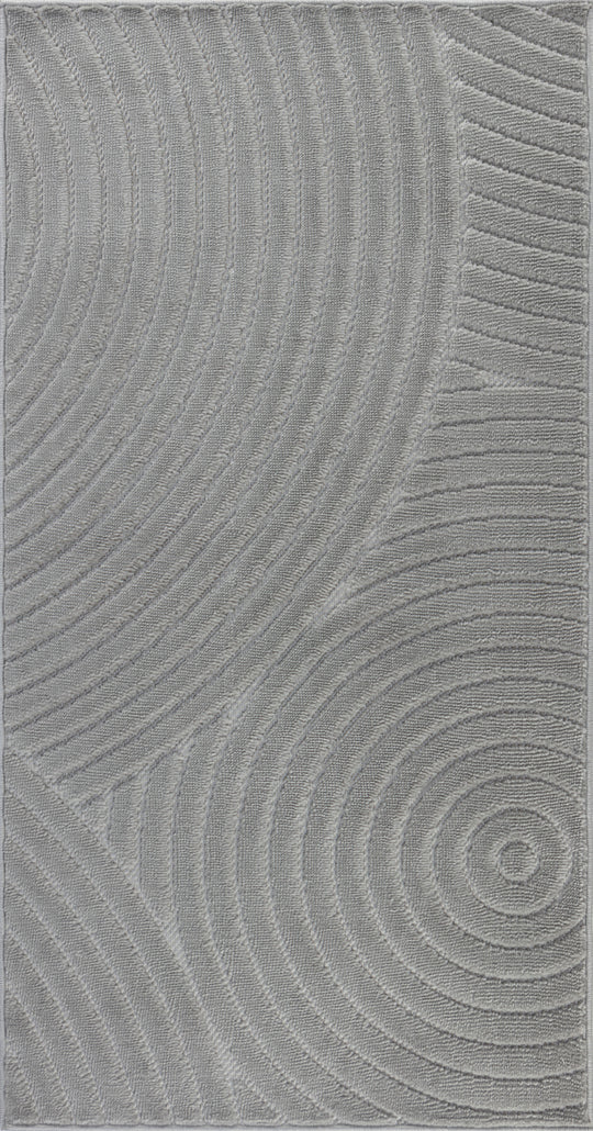 Tapis d'Intérieur/Extérieur Scandinave Moderne Gris Kaysa