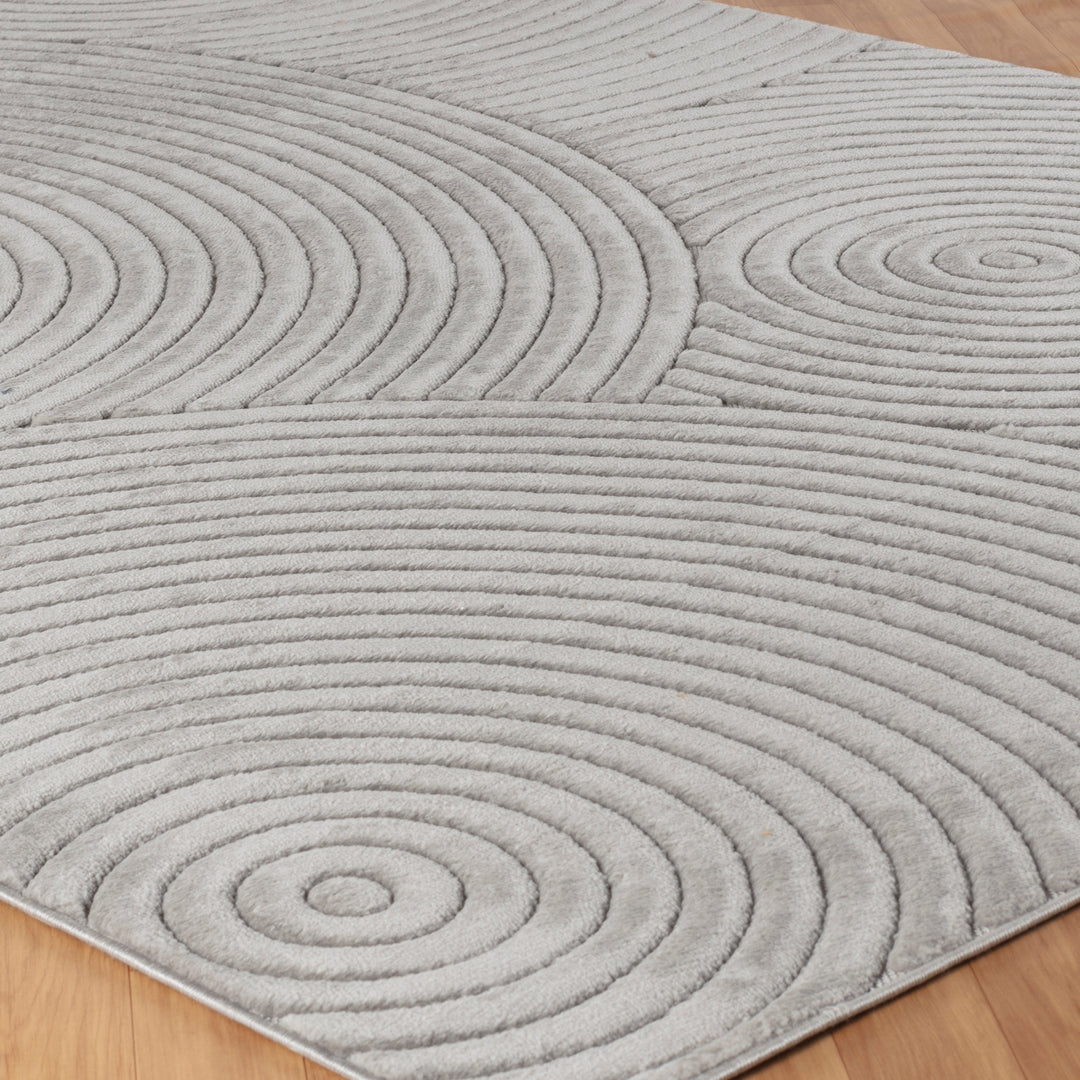 Tapis d'Intérieur/Extérieur Scandinave Moderne Gris Kaysa