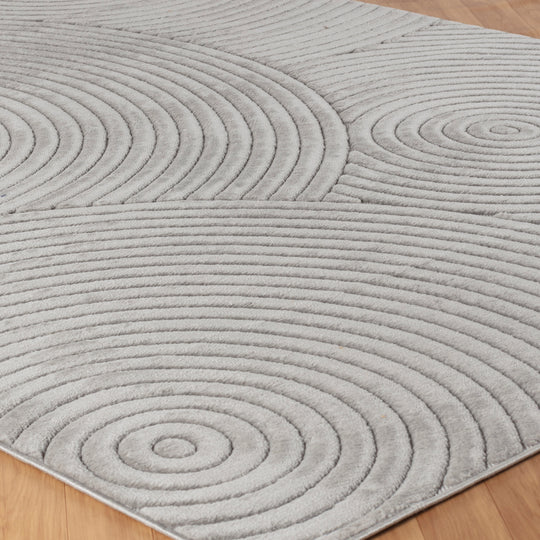 Tapis d'Intérieur/Extérieur Scandinave Moderne Gris Kaysa