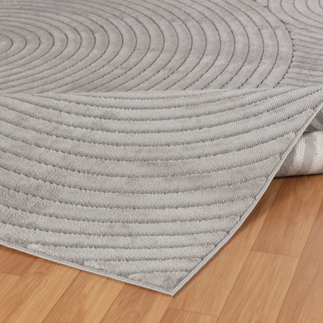 Tapis d'Intérieur/Extérieur Scandinave Moderne Gris Kaysa