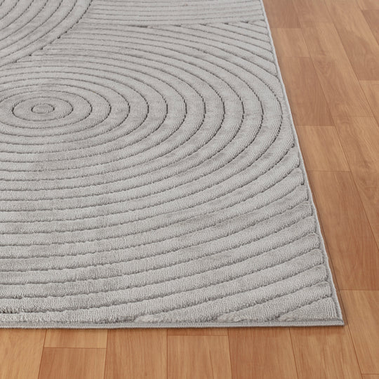 Tapis d'Intérieur/Extérieur Scandinave Moderne Gris Kaysa