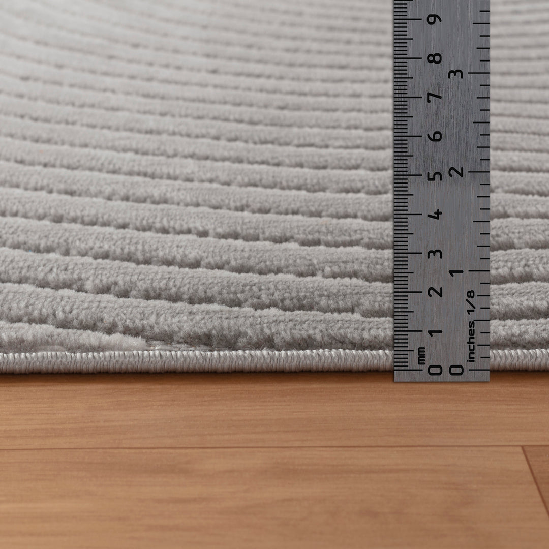 Tapis d'Intérieur/Extérieur Scandinave Moderne Gris Kaysa
