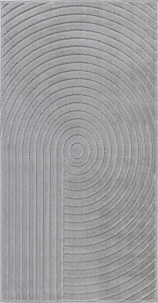 Tapis d'Intérieur/Extérieur Yoe Scandinave Moderne Gris