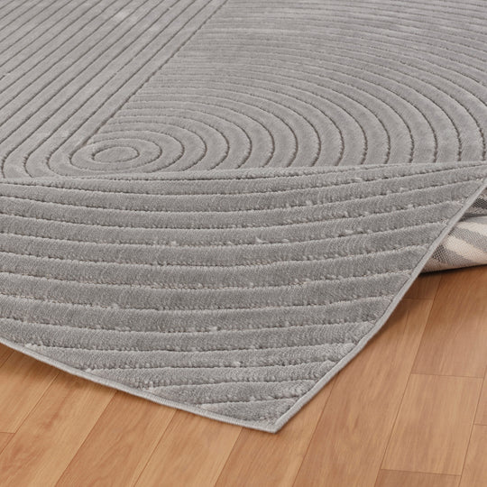 Tapis d'Intérieur/Extérieur Yoe Scandinave Moderne Gris