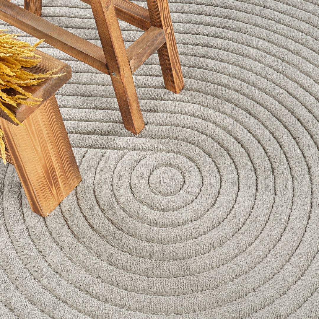 Tapis d'Intérieur/Extérieur Yoe Scandinave Moderne Gris