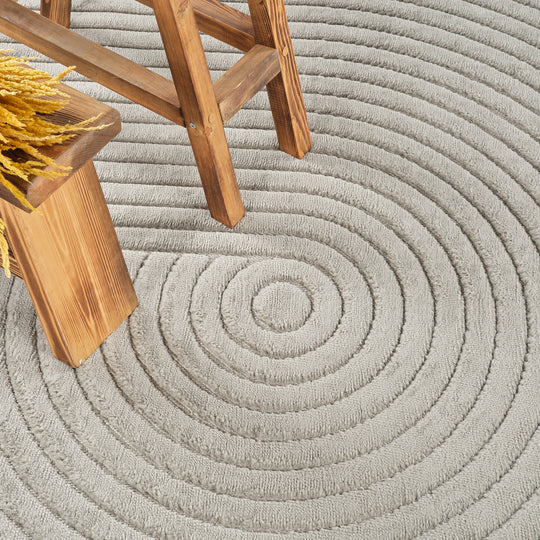 Tapis d'Intérieur/Extérieur Yoe Scandinave Moderne Gris