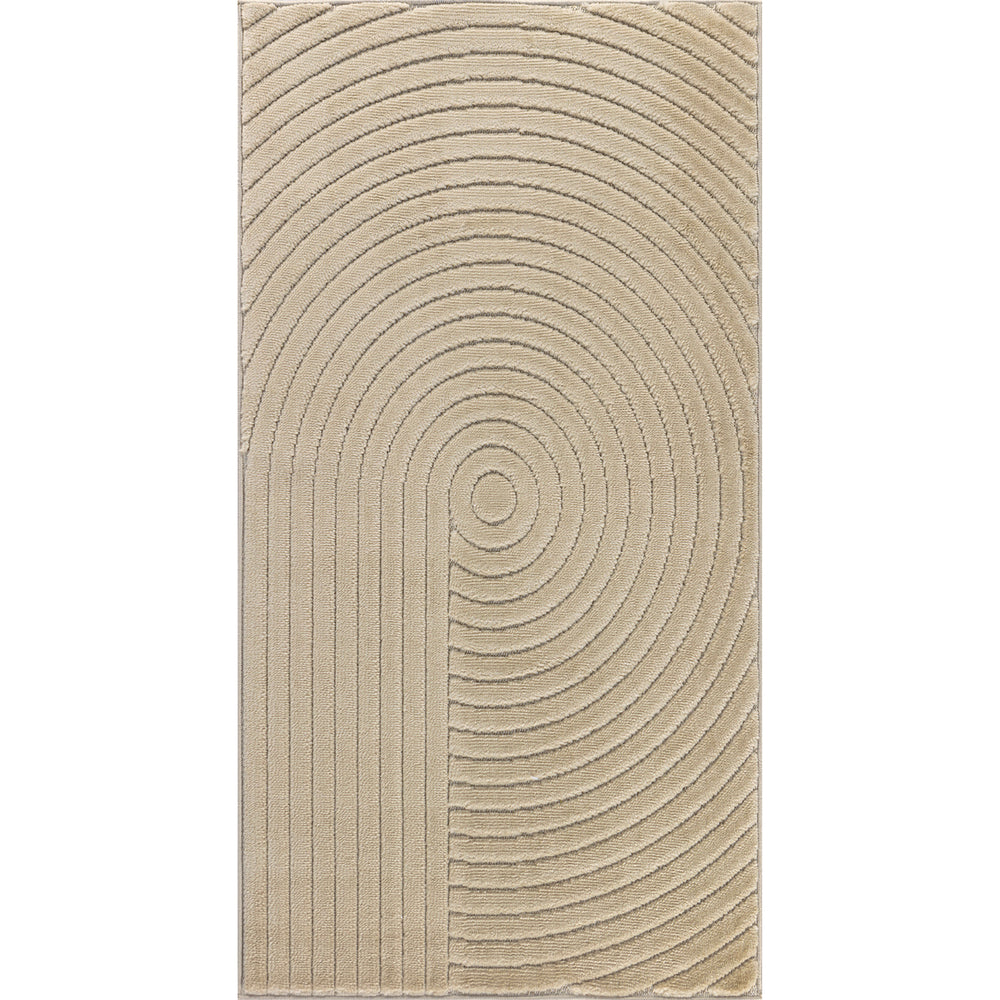 Tapis d'Intérieur/Extérieur Yoe Scandinave Moderne Beige