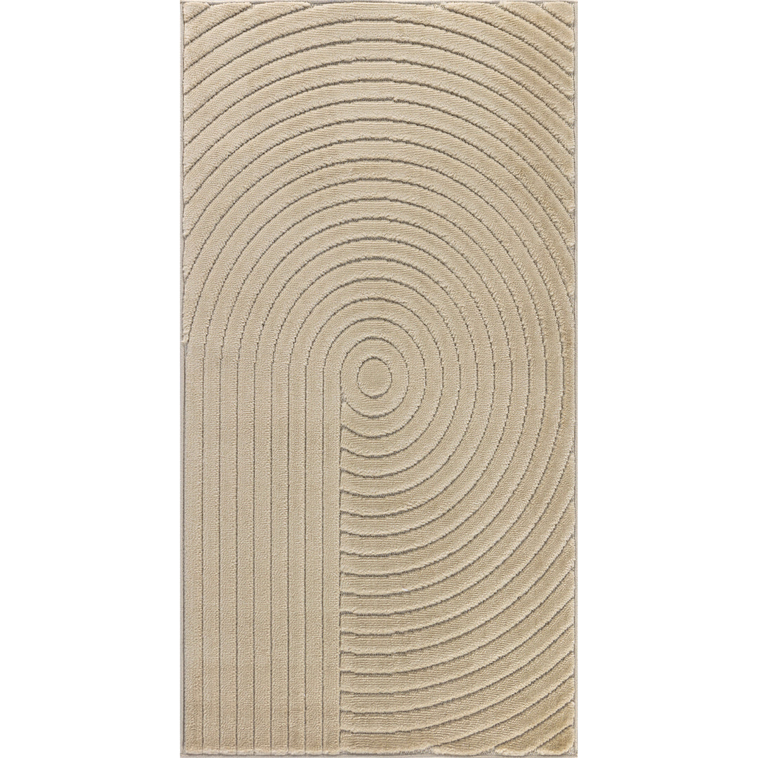 Tapis d'Intérieur/Extérieur Yoe Scandinave Moderne Beige