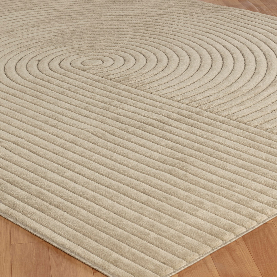 Tapis d'Intérieur/Extérieur Yoe Scandinave Moderne Beige