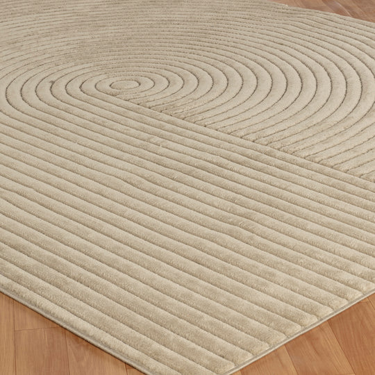 Tapis d'Intérieur/Extérieur Yoe Scandinave Moderne Beige