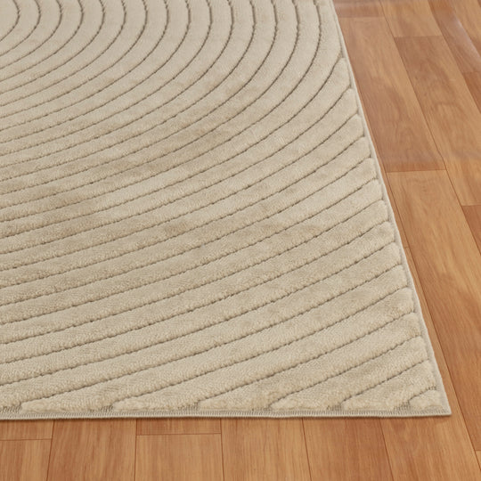 Tapis d'Intérieur/Extérieur Yoe Scandinave Moderne Beige