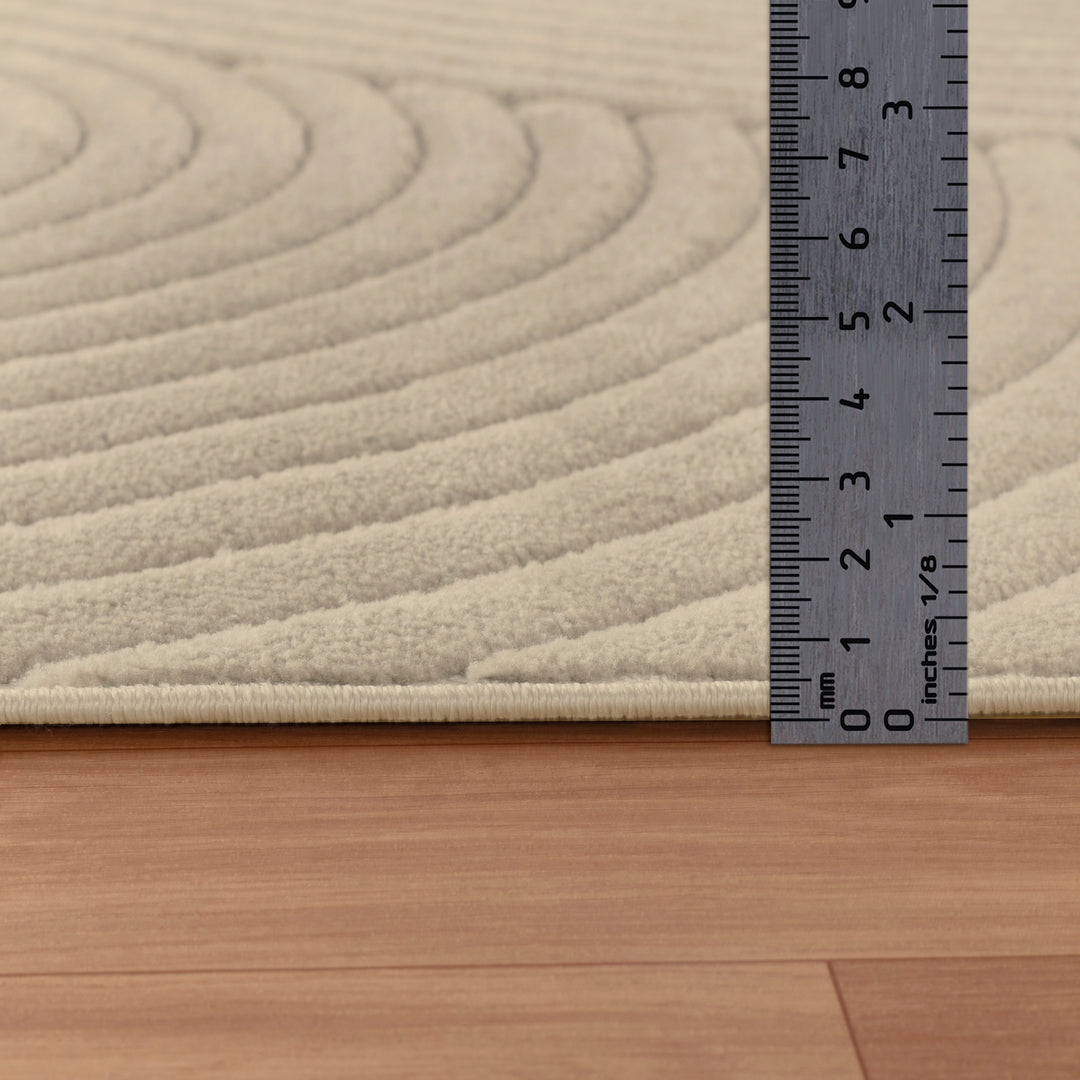 Tapis d'Intérieur/Extérieur Yoe Scandinave Moderne Beige