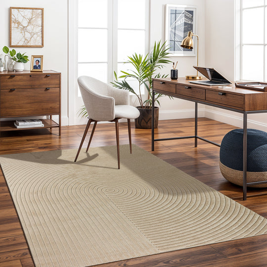 Tapis d'Intérieur/Extérieur Yoe Scandinave Moderne Beige