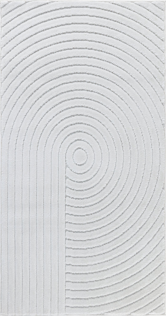 Tapis d'Intérieur/Extérieur Yoe Scandinave Moderne Blanc