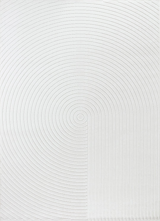 Tapis d'Intérieur/Extérieur Yoe Scandinave Moderne Blanc