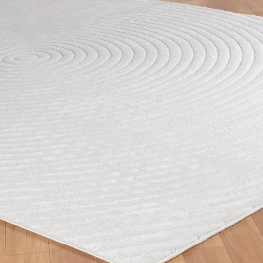 Tapis d'Intérieur/Extérieur Yoe Scandinave Moderne Blanc