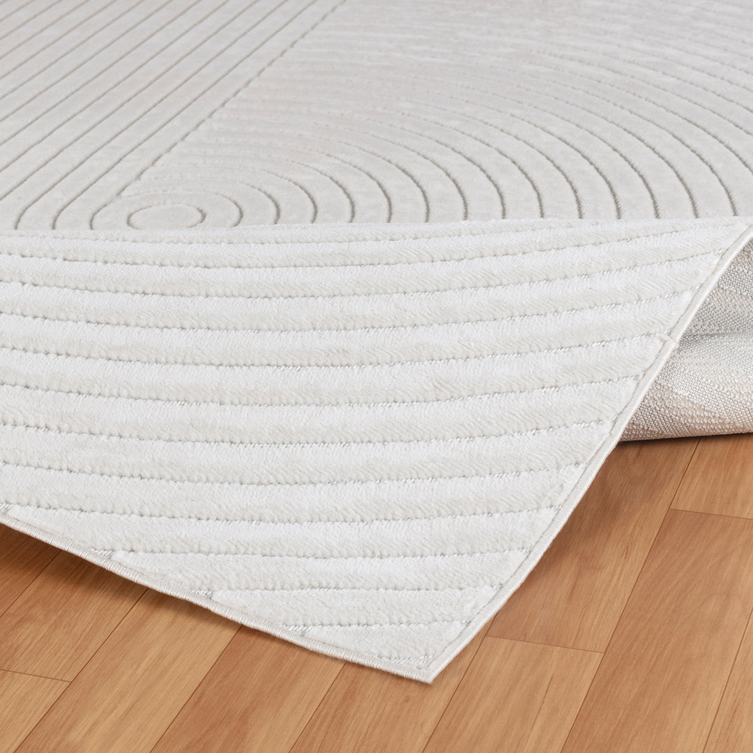 Tapis d'Intérieur/Extérieur Yoe Scandinave Moderne Blanc