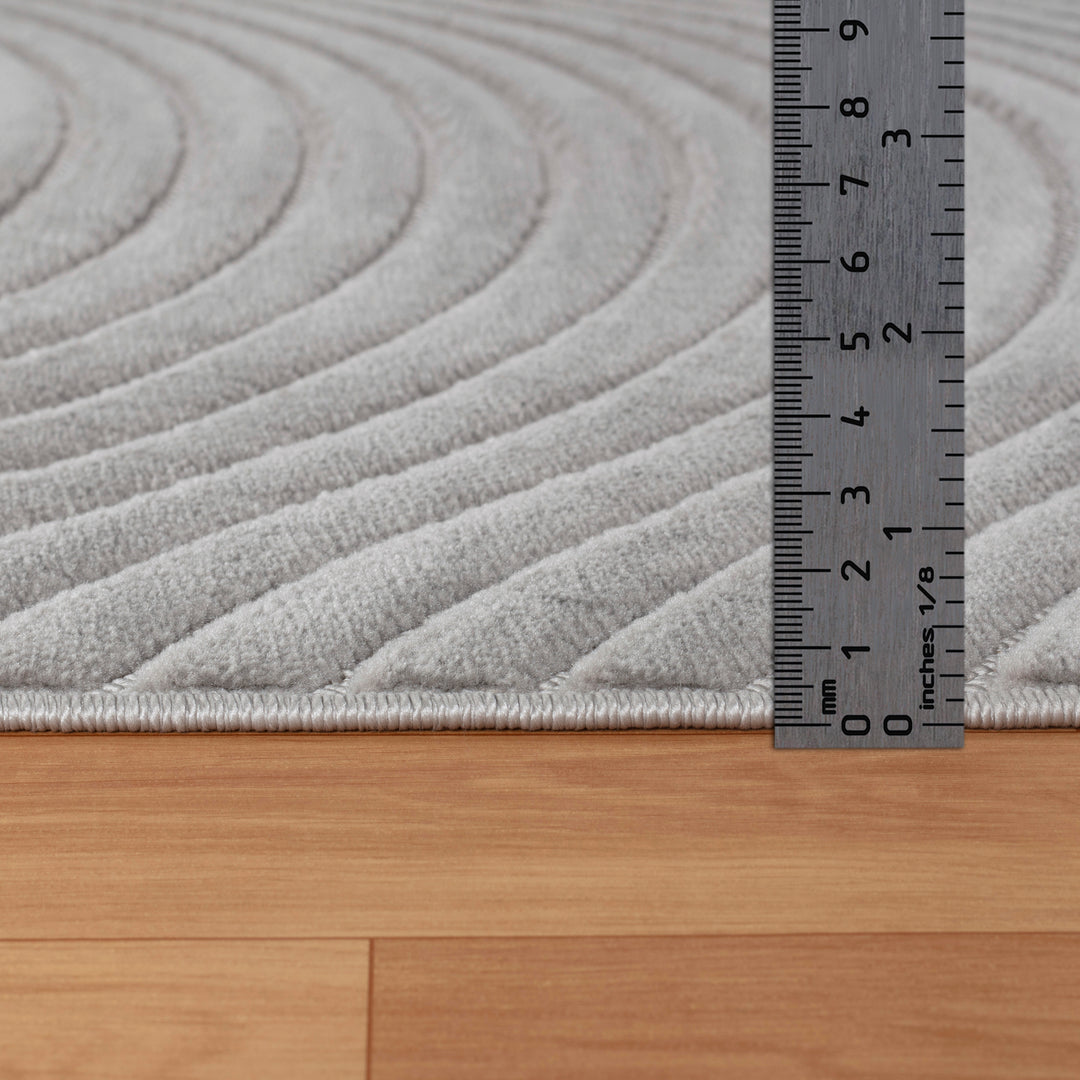 Tapis d'Intérieur/Extérieur Scandinave Moderne Gris  Kuta
