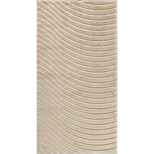 Tapis d'Intérieur/Extérieur Scandinave Moderne Beige  Kuta