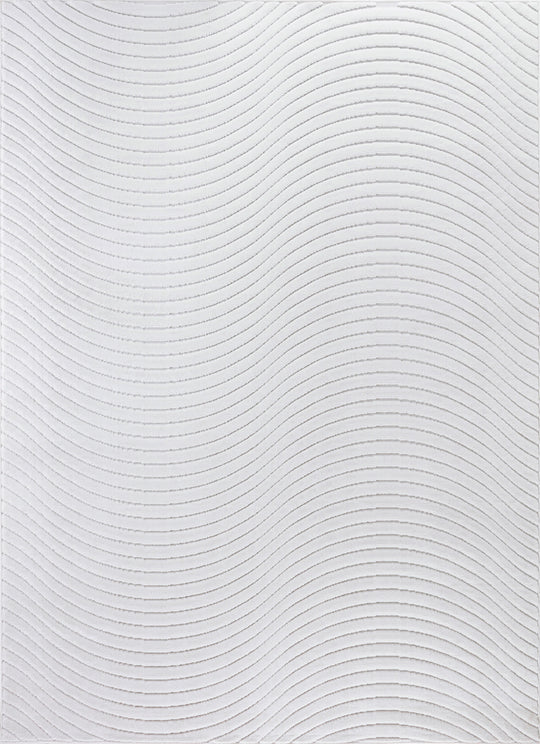 Tapis d'Intérieur/Extérieur Scandinave Moderne Blanc Kuta