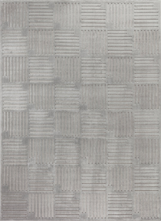 Tapis d'Intérieur/Extérieur Scandinave Moderne Gris  Curico