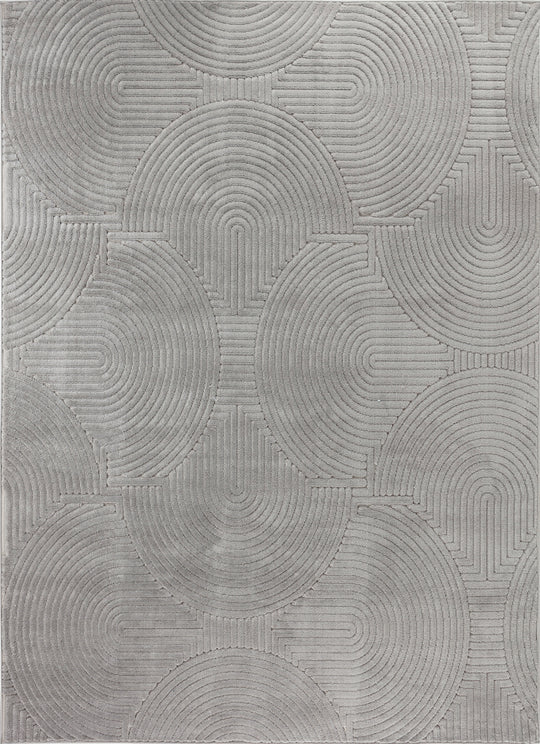 Tapis d'Intérieur/Extérieur Scandinave Moderne Gris  Guiza