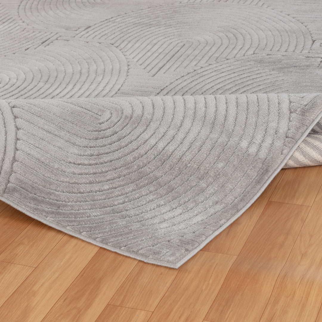 Tapis d'Intérieur/Extérieur Scandinave Moderne Gris  Guiza