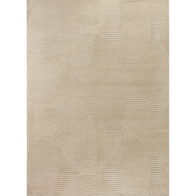 Tapis d'Intérieur/Extérieur Scandinave Moderne Beige  Guiza