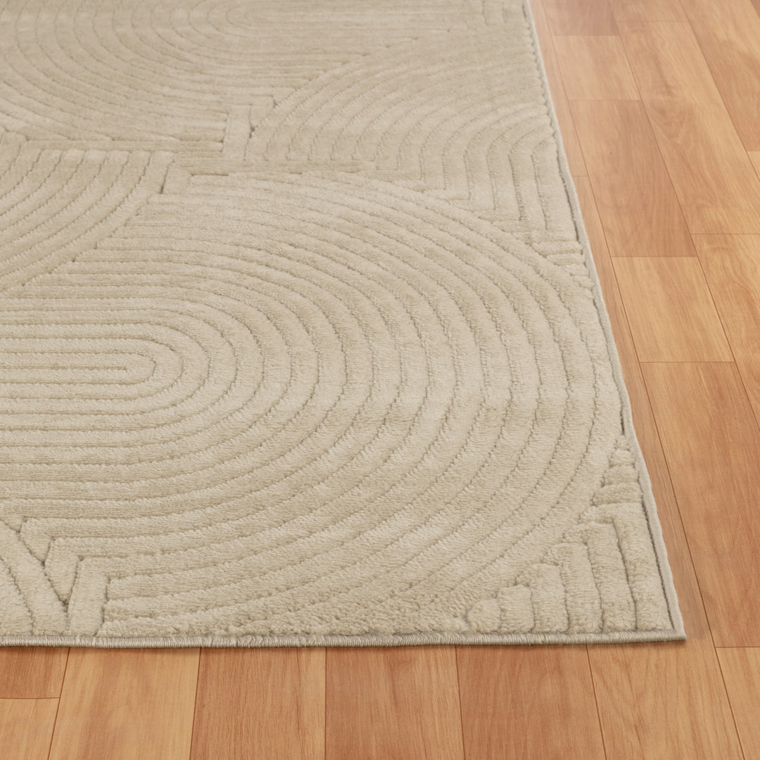 Tapis d'Intérieur/Extérieur Scandinave Moderne Beige  Guiza