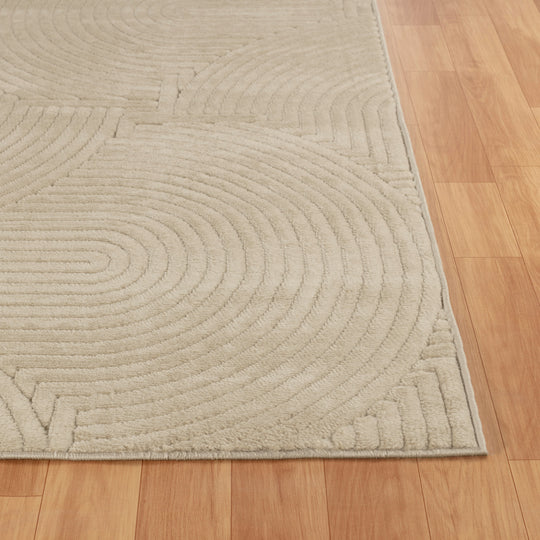 Tapis d'Intérieur/Extérieur Scandinave Moderne Beige  Guiza