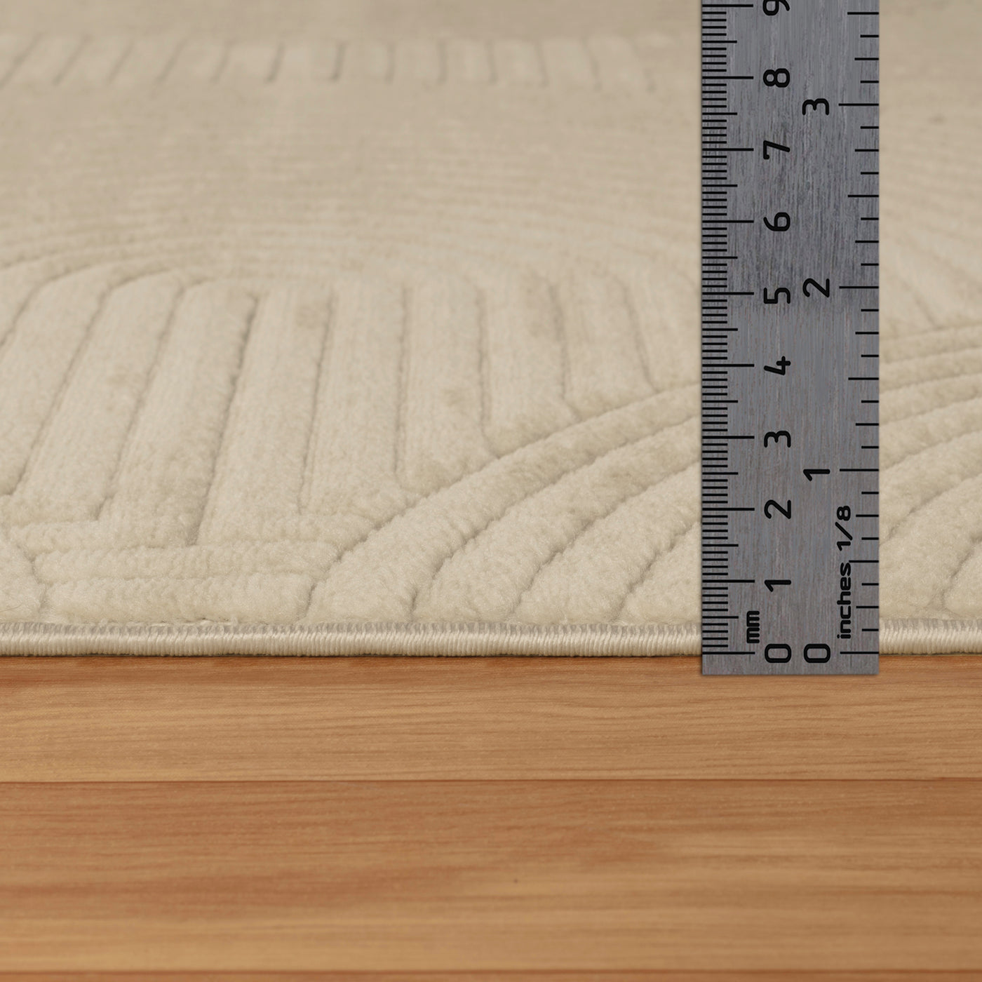 Tapis d'Intérieur/Extérieur Scandinave Moderne Beige  Guiza