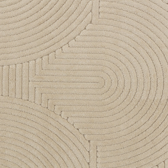 Tapis d'Intérieur/Extérieur Scandinave Moderne Beige  Guiza