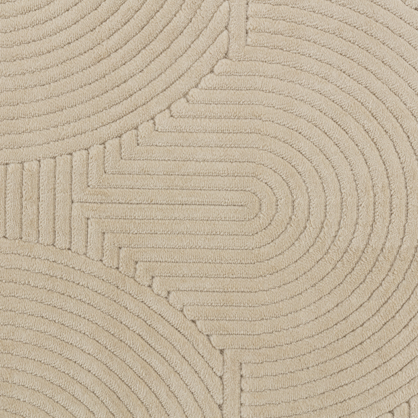 Tapis d'Intérieur/Extérieur Scandinave Moderne Beige  Guiza