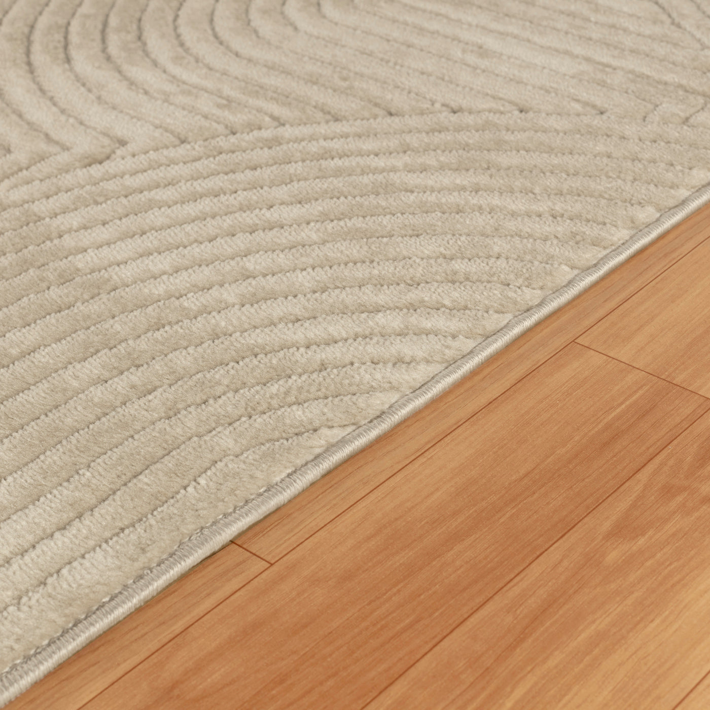 Tapis d'Intérieur/Extérieur Scandinave Moderne Beige  Guiza