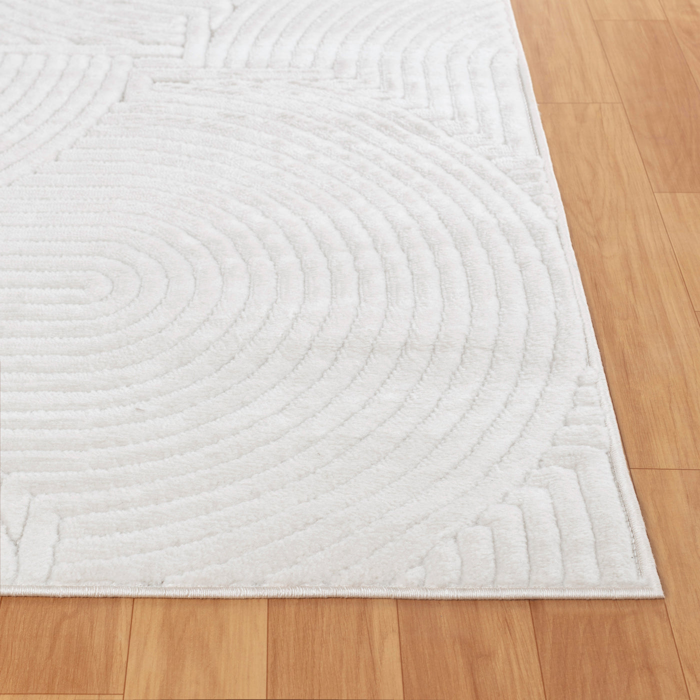 Tapis d'Intérieur/Extérieur Scandinave Moderne Blanc  Guiza