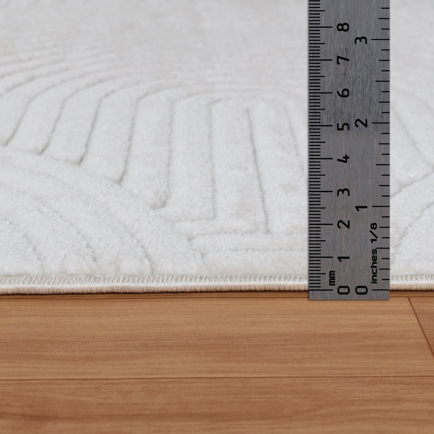 Tapis d'Intérieur/Extérieur Scandinave Moderne Blanc  Guiza