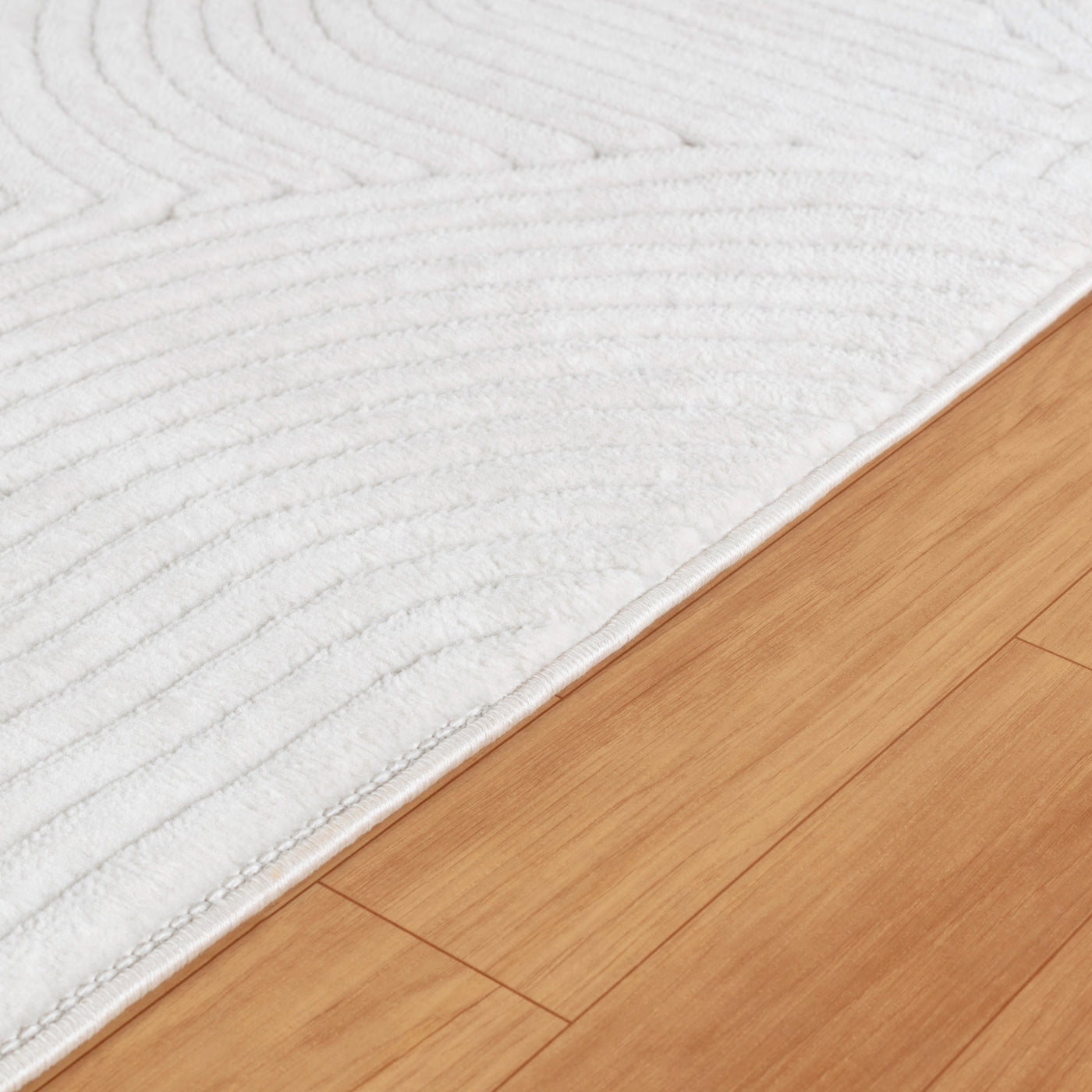Tapis d'Intérieur/Extérieur Scandinave Moderne Blanc  Guiza