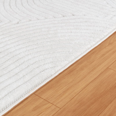 Tapis d'Intérieur/Extérieur Scandinave Moderne Blanc  Guiza