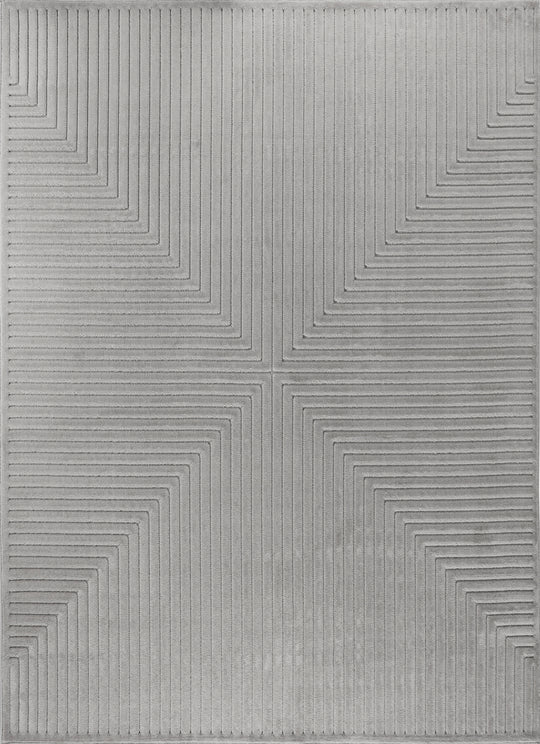 Tapis d'Intérieur/Extérieur Scandinave Moderne Gris 6 Rockford