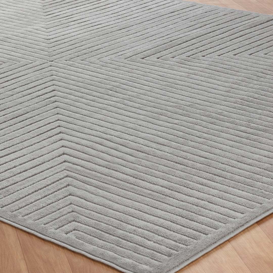 Tapis d'Intérieur/Extérieur Scandinave Moderne Gris 6 Rockford