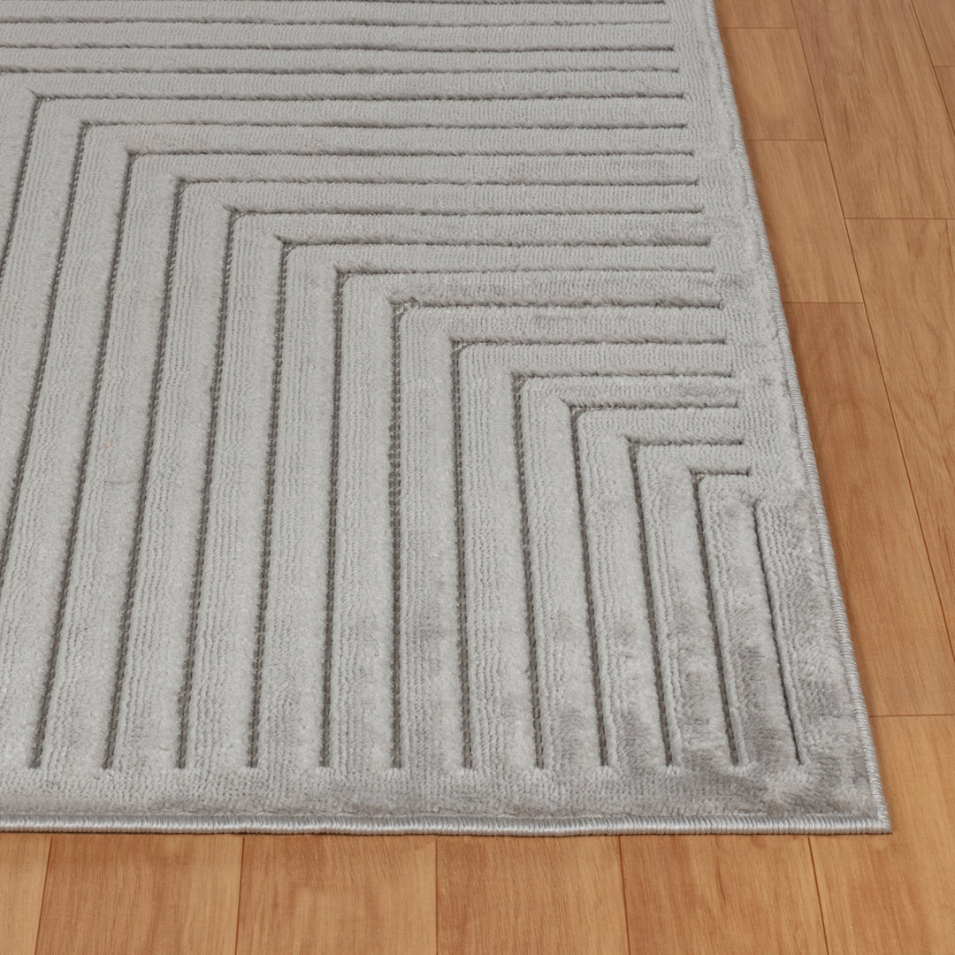 Tapis d'Intérieur/Extérieur Scandinave Moderne Gris 6 Rockford